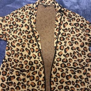 Leopard 🐆 print sweater blazer 3x